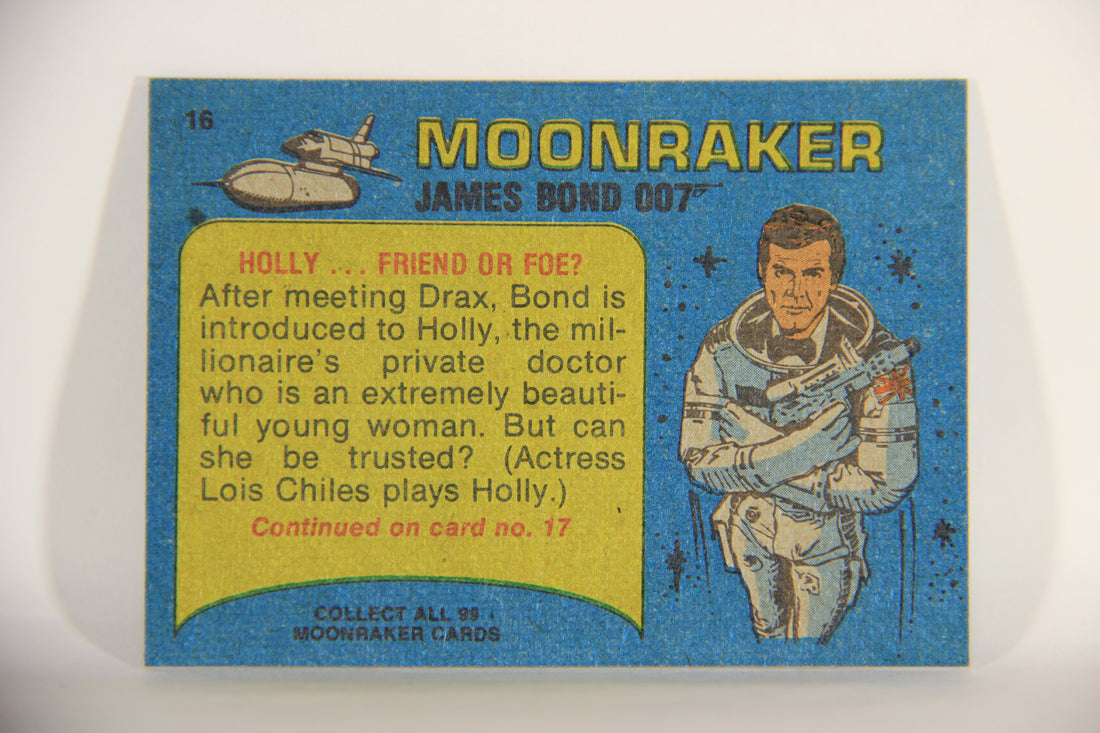 Moonraker James Bond 1979 Trading Card #16 Holly Friend Or Foe L013082