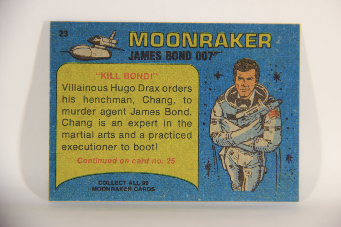 Moonraker James Bond 1979 Trading Card #23 Kill Bond L013089