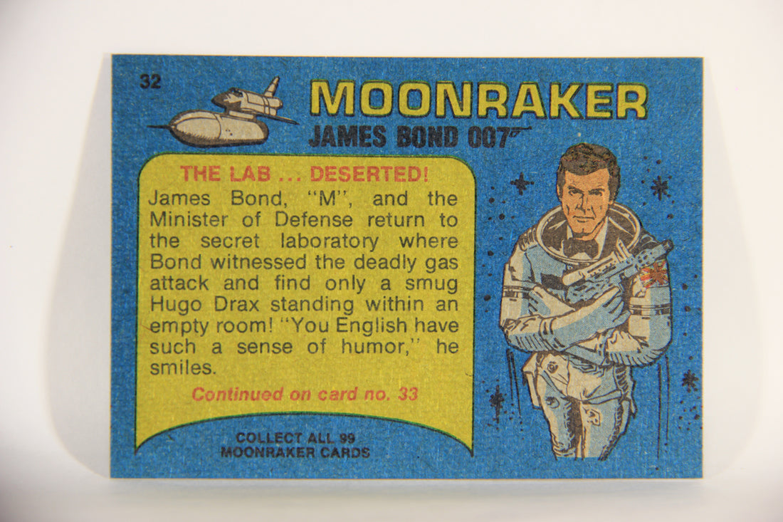 Moonraker James Bond 1979 Trading Card #32 The Lab Deserted L013098