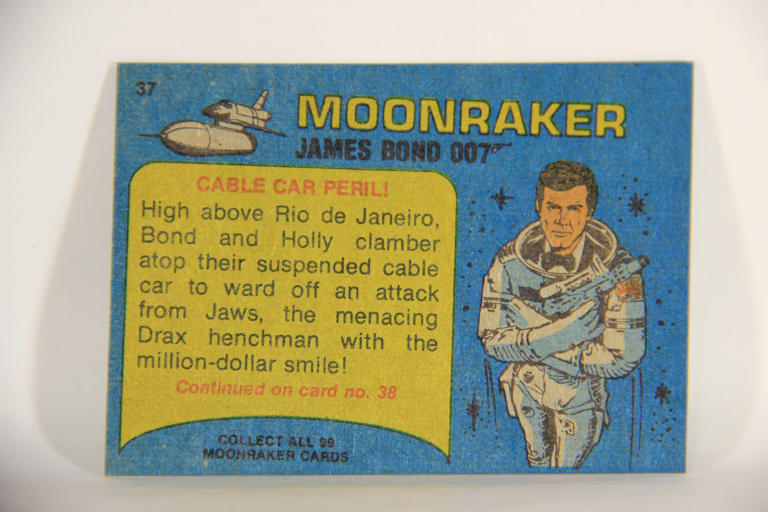 Moonraker James Bond 1979 Trading Card #37 Cable Car Peril L013103