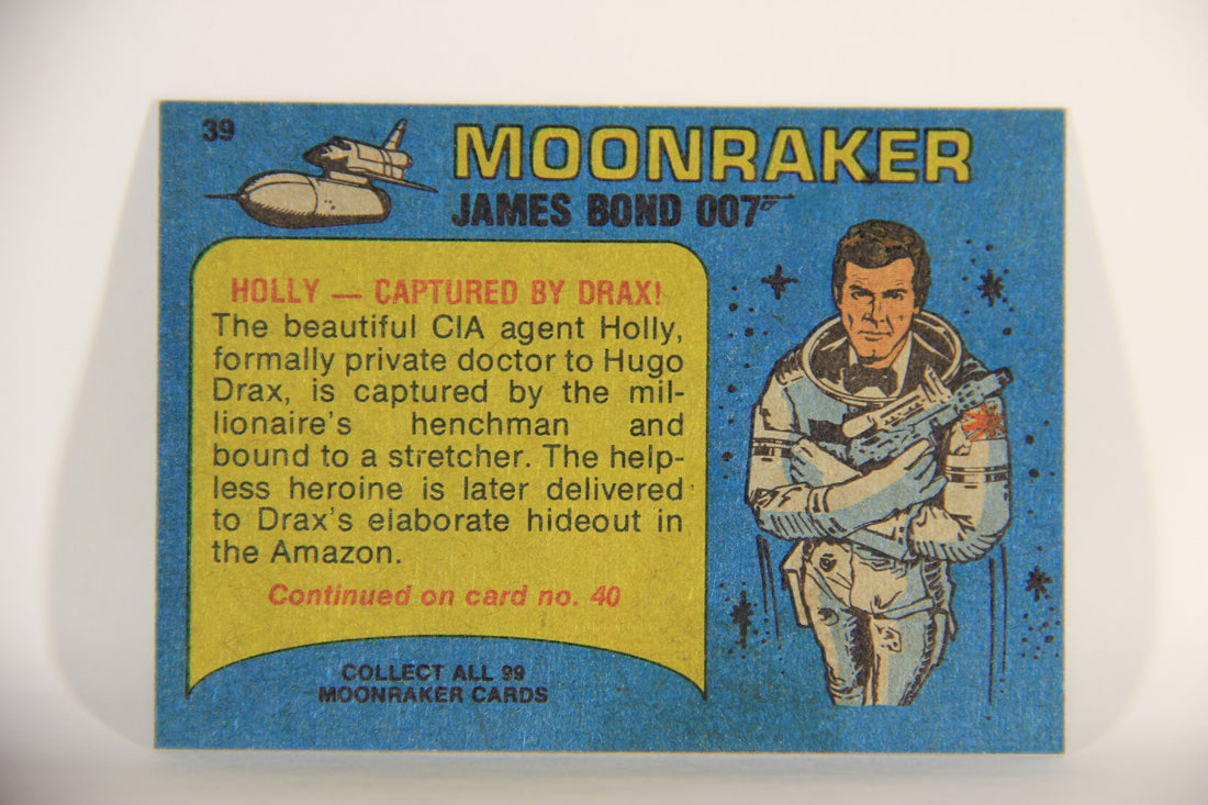 Moonraker James Bond 1979 Trading Card #39 Holly Captured By Drax L013105