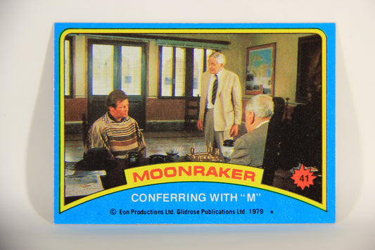 Moonraker James Bond 1979 Trading Card #41 Conferring With M L013107