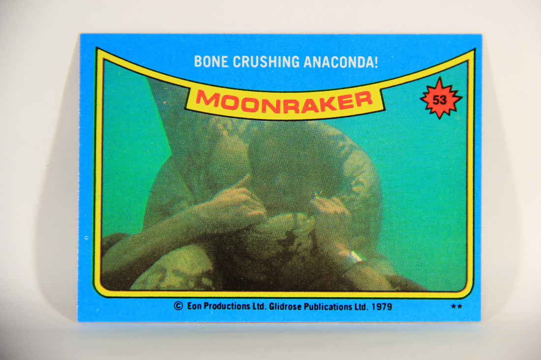 Moonraker James Bond 1979 Trading Card #53 Bone Crushing Anaconda L013119