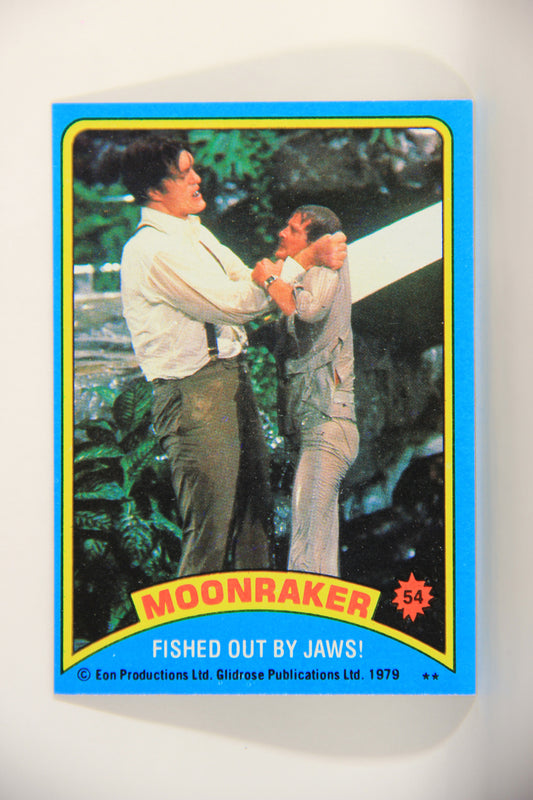 Moonraker James Bond 1979 Trading Card #54 Fished Out By Jaws L013120