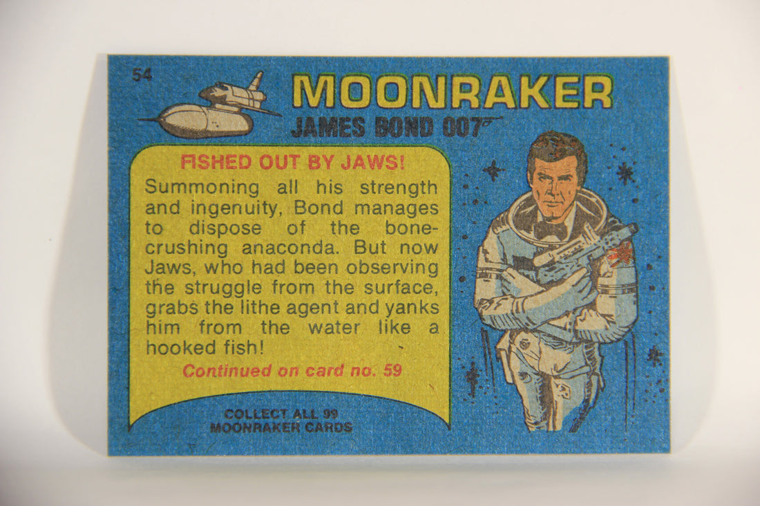 Moonraker James Bond 1979 Trading Card #54 Fished Out By Jaws L013120