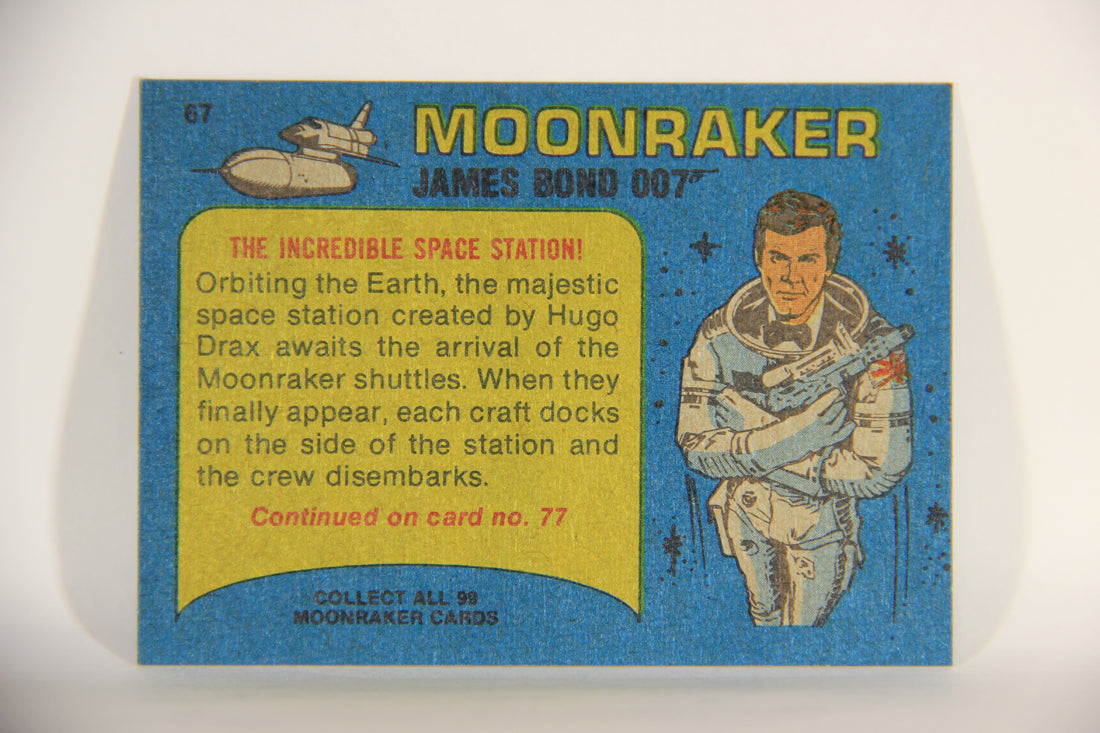 Moonraker James Bond 1979 Trading Card #67 The Incredible Space Station L013133