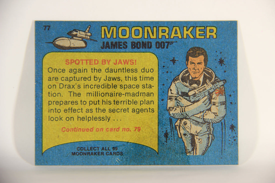 Moonraker James Bond 1979 Trading Card #77 Spotted By Jaws L013143