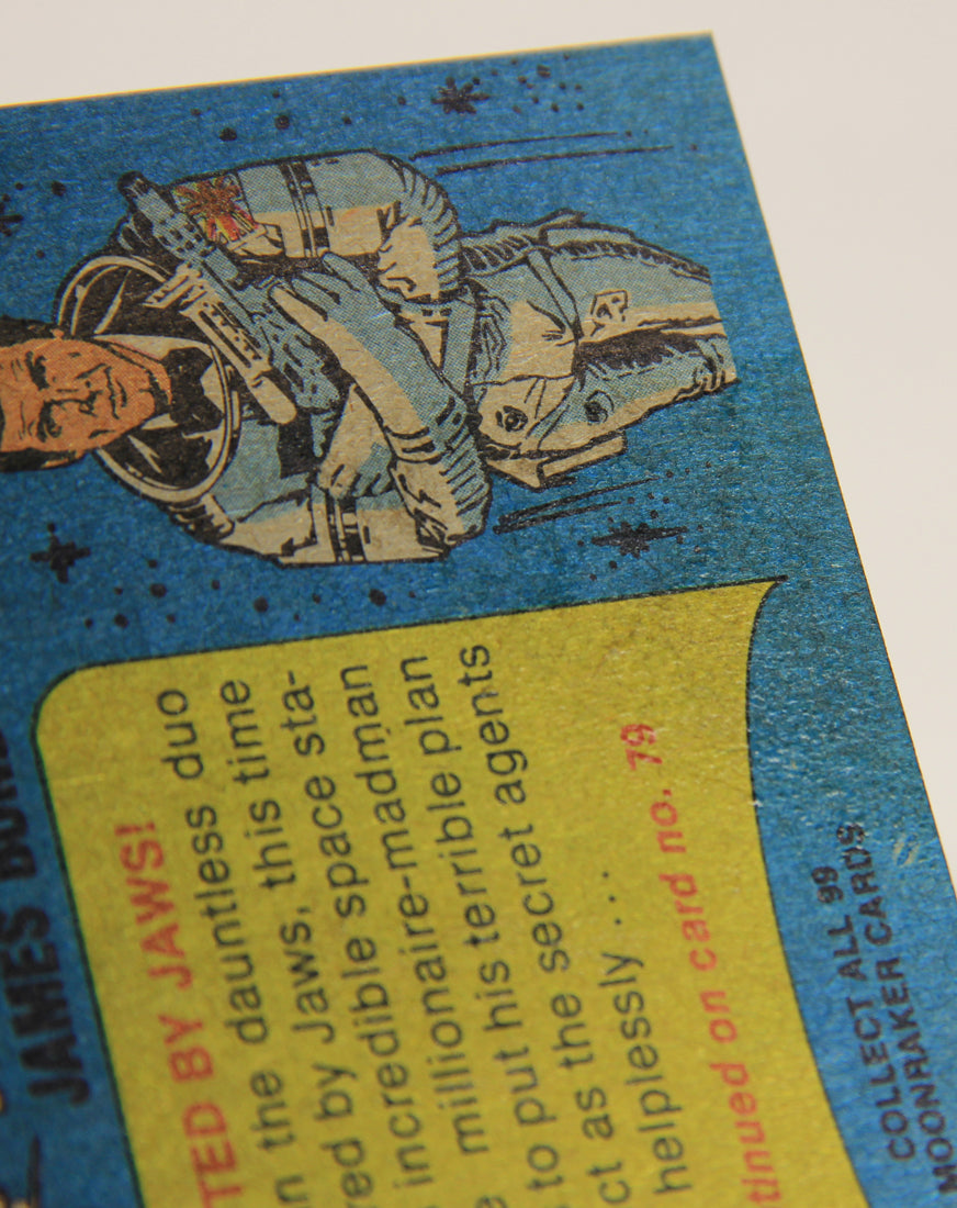 Moonraker James Bond 1979 Trading Card #77 Spotted By Jaws L013143