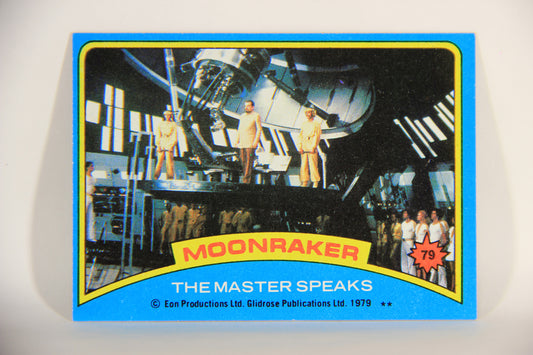 Moonraker James Bond 1979 Trading Card #79 The Master Speaks L013145