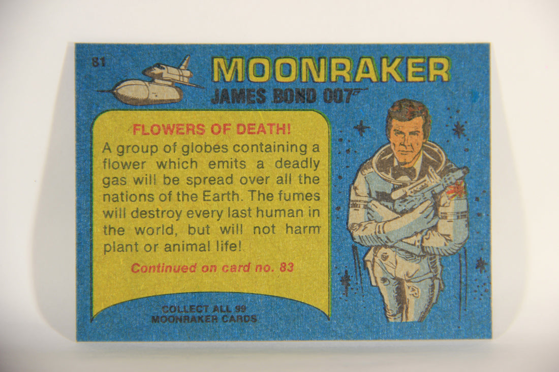 Moonraker James Bond 1979 Trading Card #81 Flowers Of Death L013147