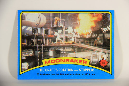 Moonraker James Bond 1979 Trading Card #85 The Craft's Rotation Stopped L013151