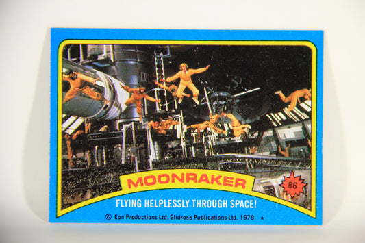 Moonraker James Bond 1979 Trading Card #86 Flying Helplessly Through Space L013152