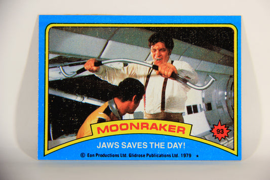 Moonraker James Bond 1979 Trading Card #93 Jaws Saves The Day L013159