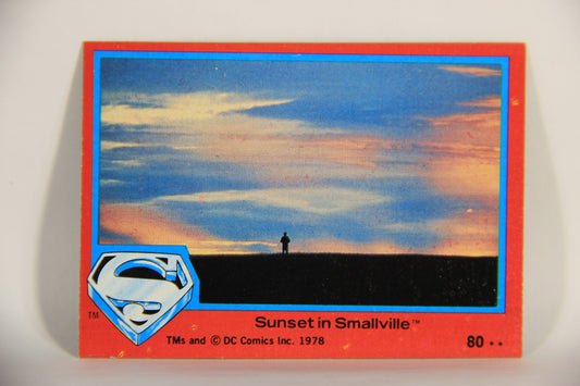 Superman The Movie 1978 Trading Card #80 Sunset In Smallville L013168