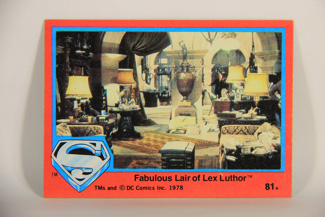 Superman The Movie 1978 Trading Card #81 Fabulous Lair Of Lex Luthor L013169