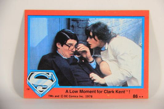 Superman The Movie 1978 Trading Card #86 A Low Moment For Clark Kent L013174