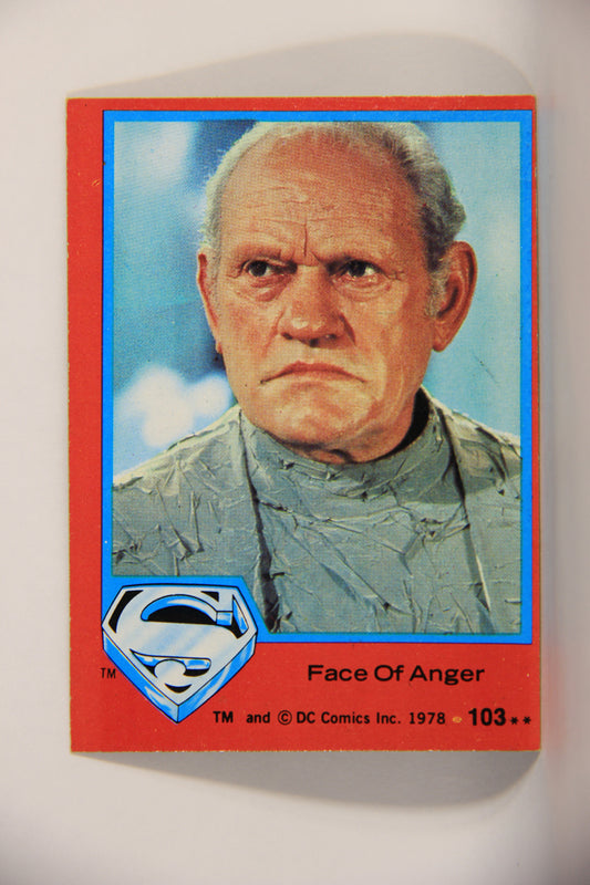 Superman The Movie 1978 Trading Card #103 Face Of Anger L013191