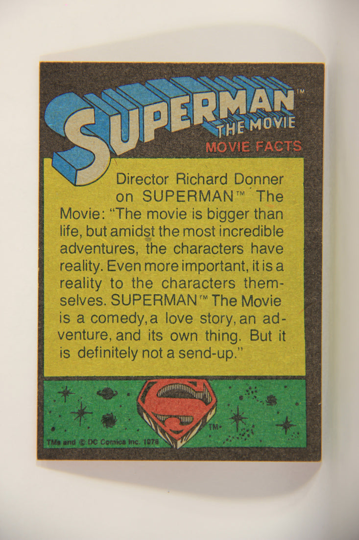 Superman The Movie 1978 Trading Card #103 Face Of Anger L013191