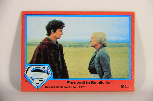 Superman The Movie 1978 Trading Card #104 Farewell To Smallville L013192