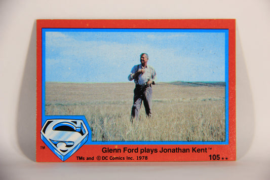 Superman The Movie 1978 Trading Card #105 Glenn Ford Plays Jonathan Kent L013193