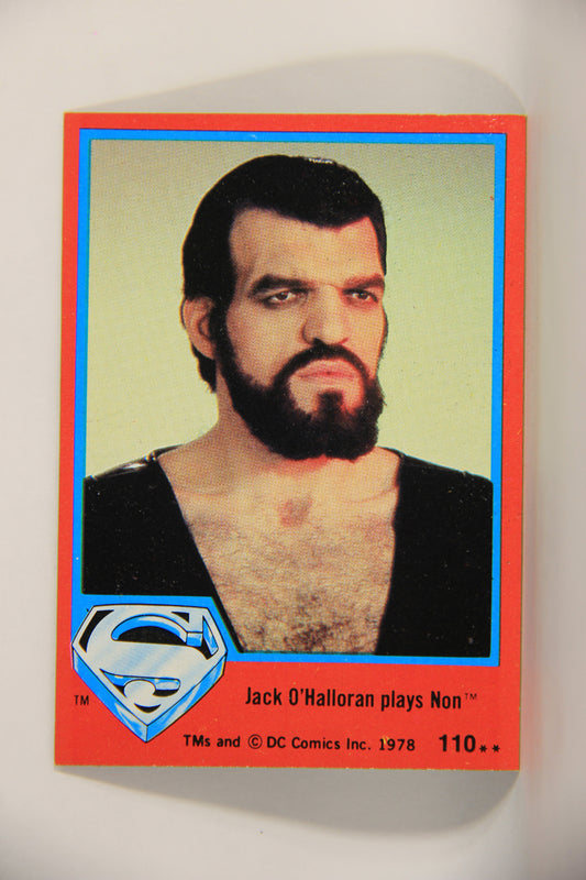 Superman The Movie 1978 Trading Card #110 Jack O'Halloran Plays Non L013198