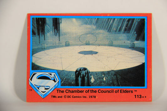 Superman The Movie 1978 Card #113 The Chamber Of The Council Of Elders L013201