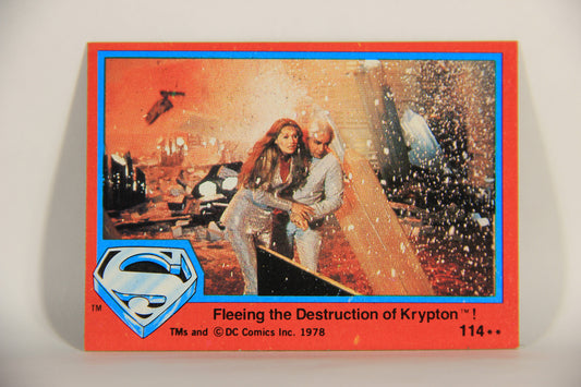 Superman The Movie 1978 Trading Card #114 Fleeing The Destruction Of Krypton L013202