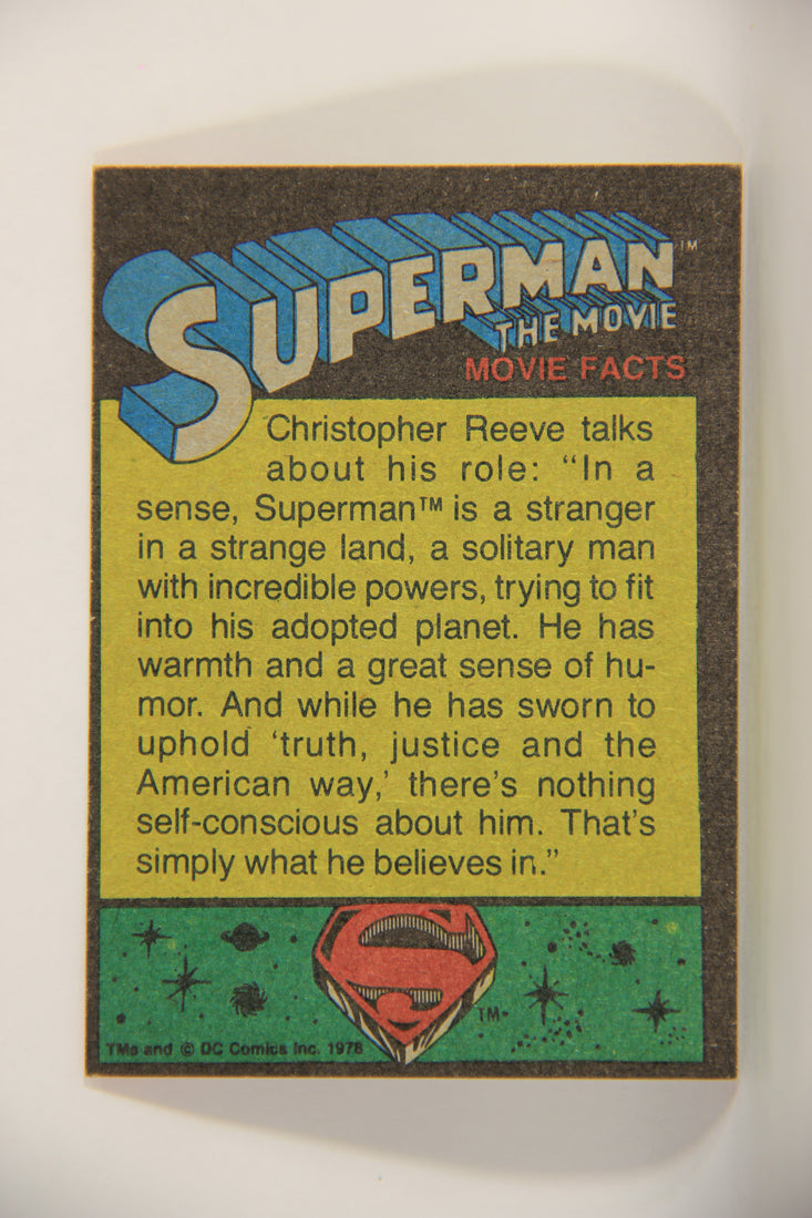 Superman The Movie 1978 Trading Card #117 Jonathan Kent In Smallville L013205