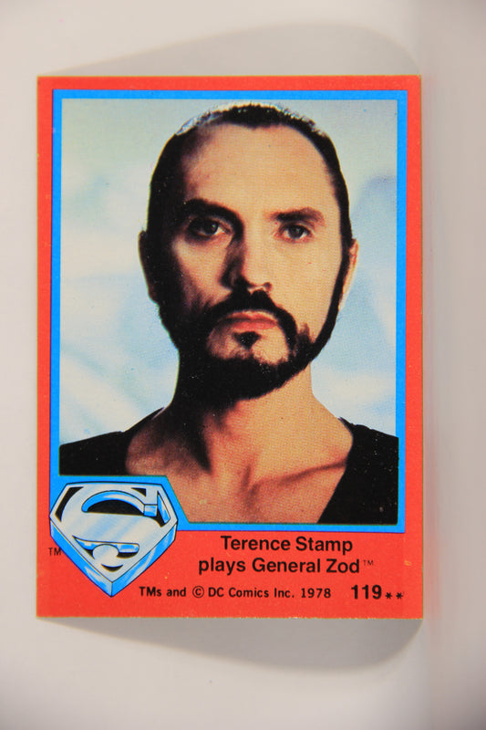Superman The Movie 1978 Trading Card #119 Terence Stamp Plays General Zod L013207