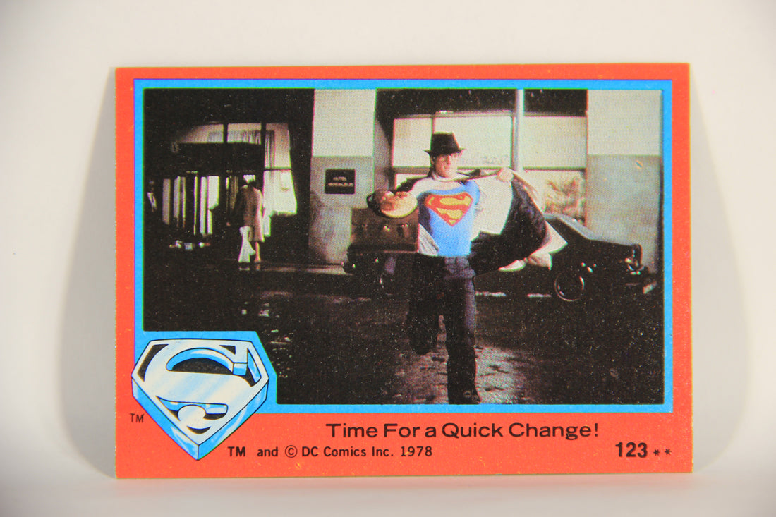 Superman The Movie 1978 Trading Card #123 Time For A Quick Change L013211
