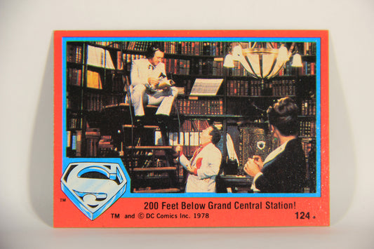 Superman The Movie 1978 Trading Card #124 200 Feet Below Grand Central Station L013212