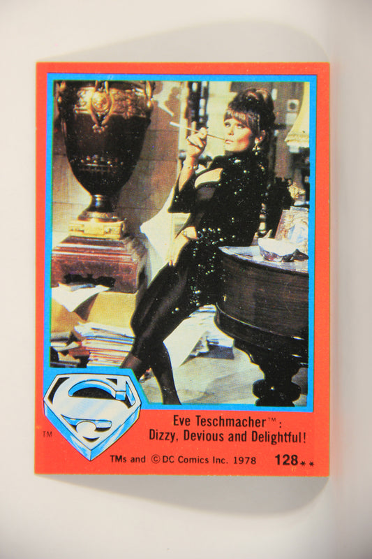 Superman The Movie 1978 Card #128 Eve Teschmacher Dizzy Devious And Delightful L013216