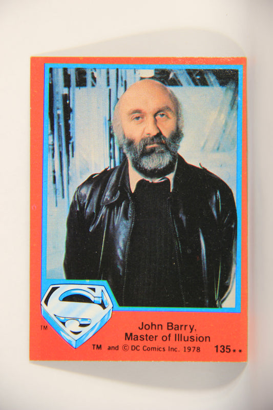 Superman The Movie 1978 Trading Card #135 John Barry Master Of Illusion L013223