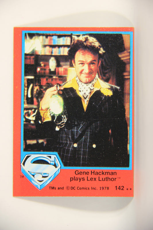 Superman The Movie 1978 Trading Card #142 Gene Hackman Plays Lex Luthor L013230