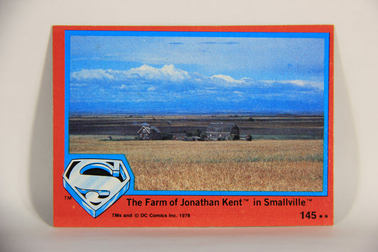 Superman The Movie 1978 Card #145 The Farm Of Jonathan Kent In Smallville L013233