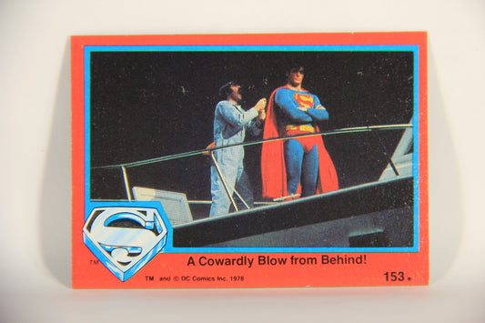 Superman The Movie 1978 Trading Card #153 A Cowardly Blow From Behind L013241