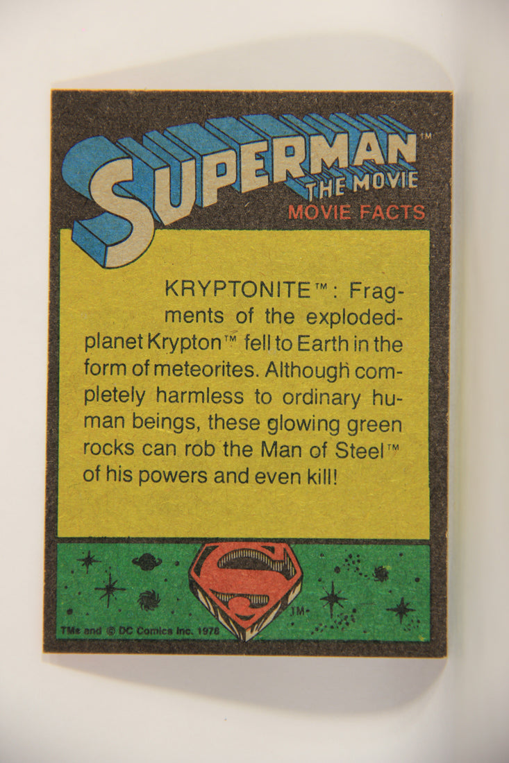 Superman The Movie 1978 Trading Card #154 Mission For A Bumbler L013242