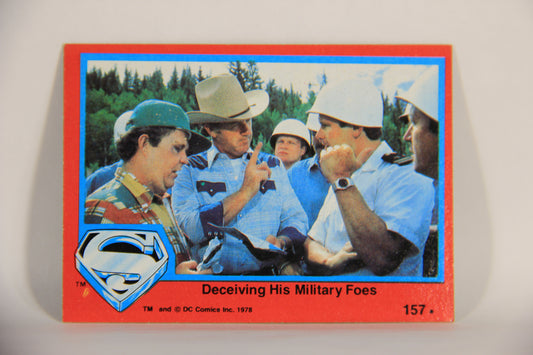 Superman The Movie 1978 Trading Card #157 Deceiving His Military Foes L013245