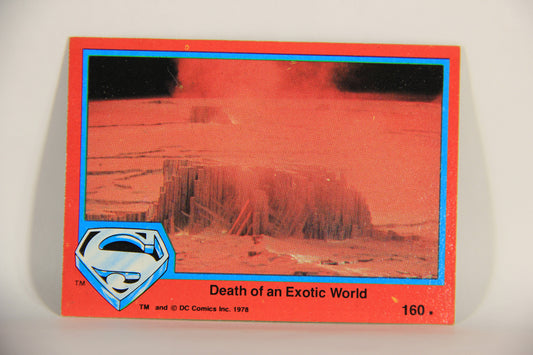 Superman The Movie 1978 Trading Card #160 Death Of An Exotic World L013248