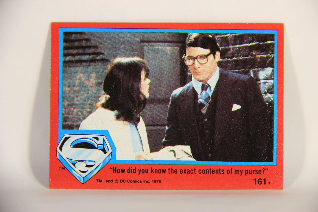 Superman The Movie 1978 Card #161 How Did You Know The Exact Contents Of My Purse L013249