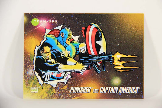 1992 Marvel Universe Series 3 Trading Card #94 Punisher And Captain America ENG L013449