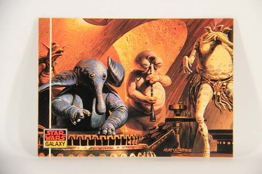 Star Wars Galaxy 1993 Topps Card #43 The Max Rebo Band Artwork ENG L013502