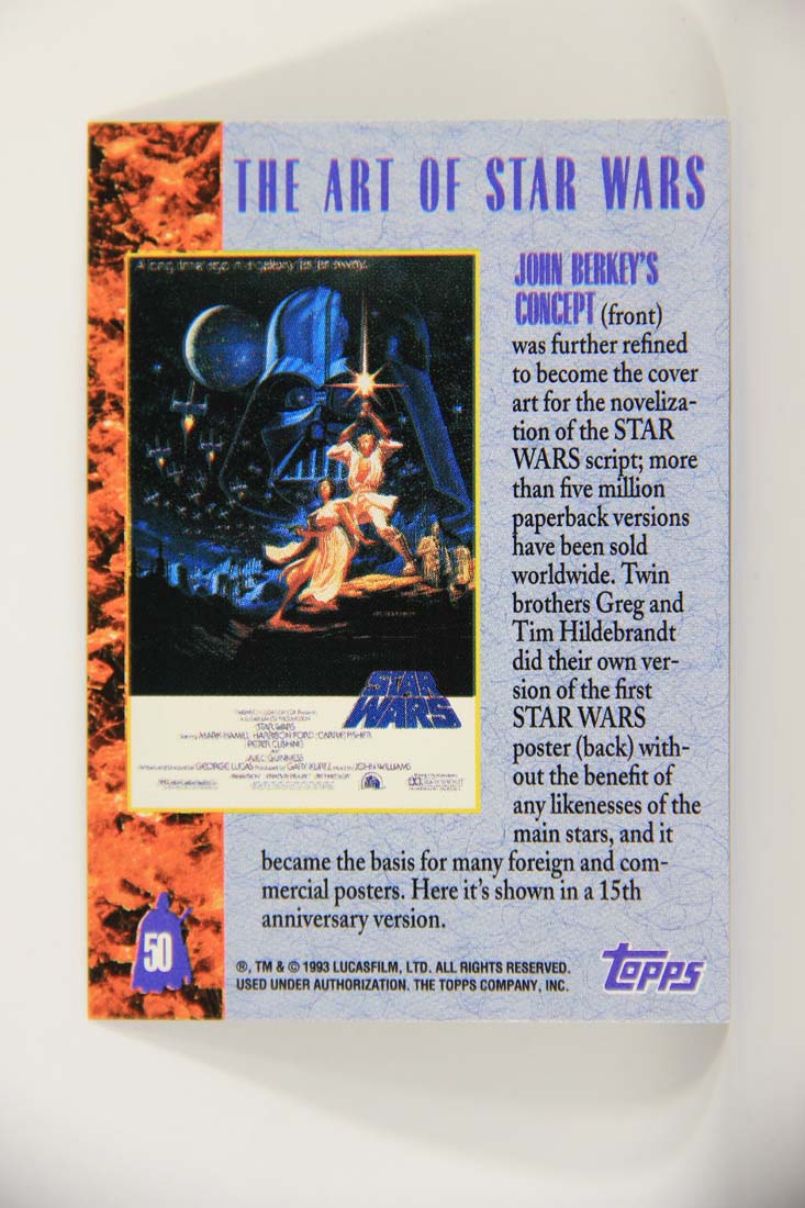 Star Wars Galaxy 1993 Topps Card #50 John Berkey's Concept Artwork ENG L013505