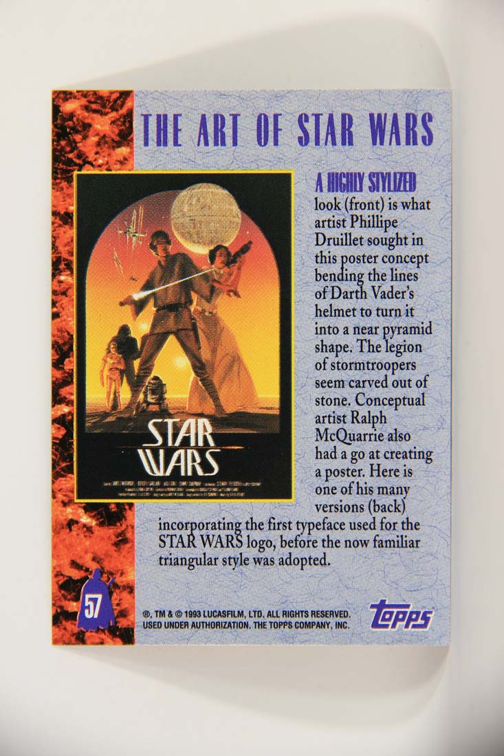 Star Wars Galaxy 1993 Topps Card #57 A Highly Stylized Artwork ENG L013508