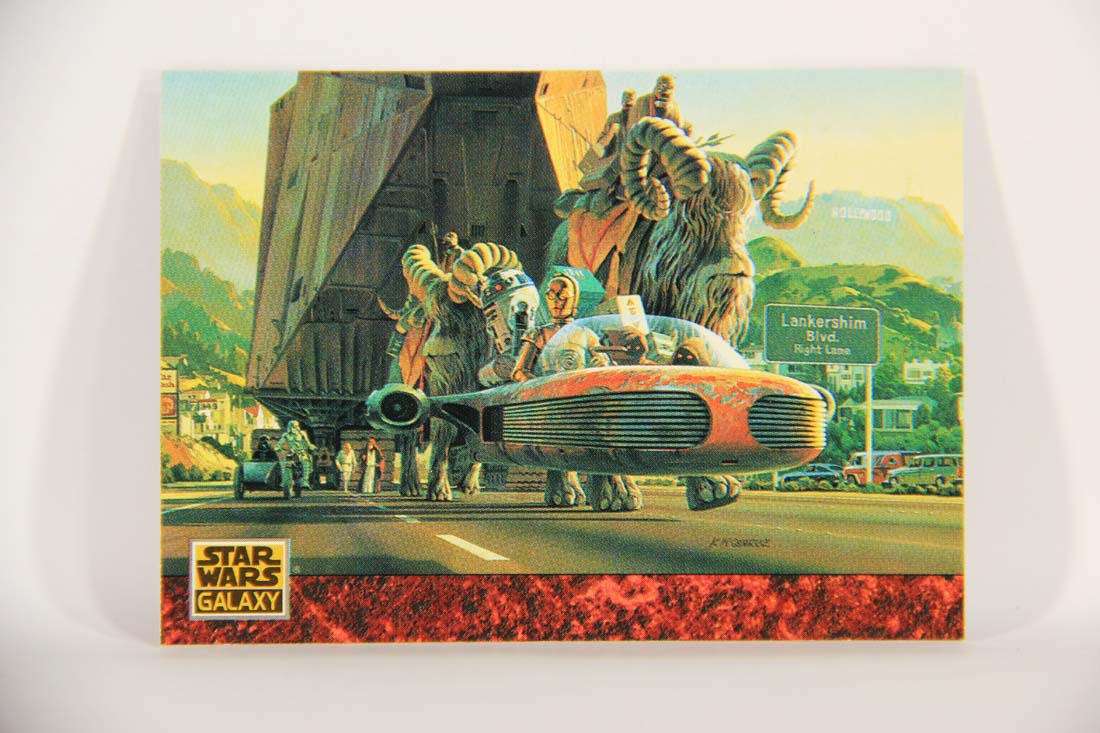 Star Wars Galaxy 1993 Topps Card #75 We're Moving Artwork ENG L013511