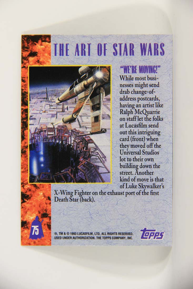 Star Wars Galaxy 1993 Topps Card #75 We're Moving Artwork ENG L013511