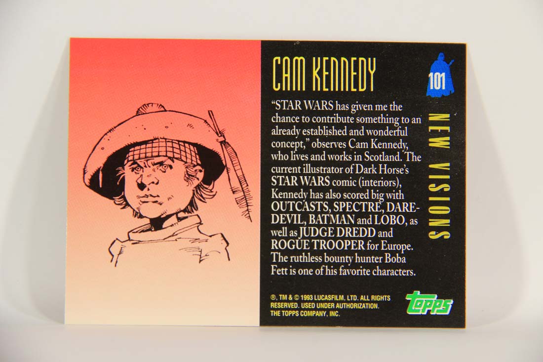 Star Wars Galaxy 1993 Topps Card #101 Boba Fett Bounty Hunters Artwork ENG L013516