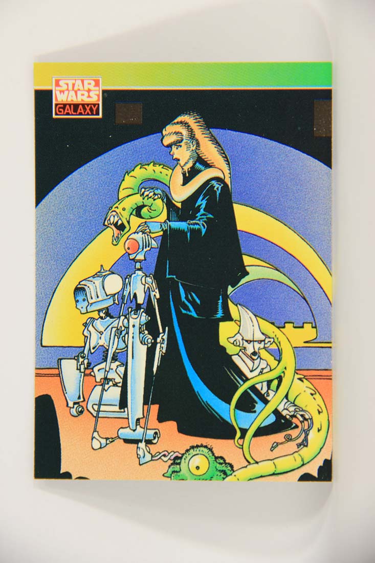 Star Wars Galaxy 1993 Topps Card #121 Bib Fortuna Artwork ENG L013523