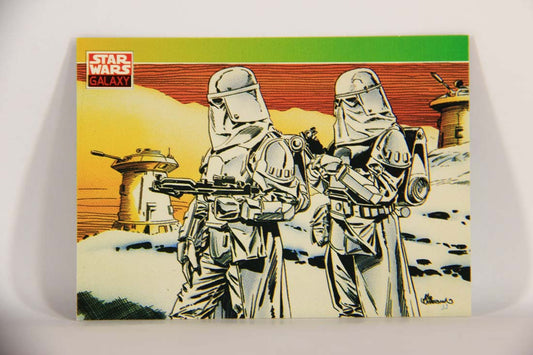 Star Wars Galaxy 1993 Topps Trading Card #137 Snowtroopers Artwork ENG L013526