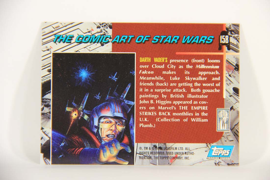 Star Wars Galaxy 1994 Topps Card #158 Darth Vader Cloud City Artwork ENG L013529
